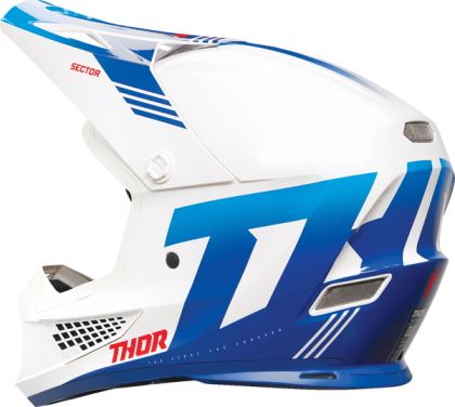 Casca motocross THOR SECTOR 2 CARVE WHITE/BLUE