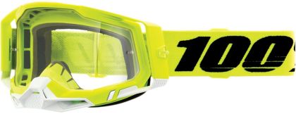 Motocross Goggles 100% RACECRAFT2 YELLOW-CLEAR