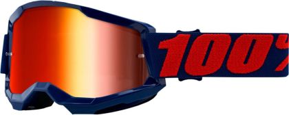 Motocross Goggles 100% STRATA2 MASEGO-MIRROR RED