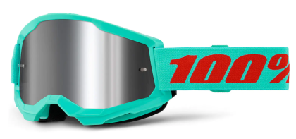 Motocross Goggles 100% STRATA2 MAUPITI - MIRROR SILVER