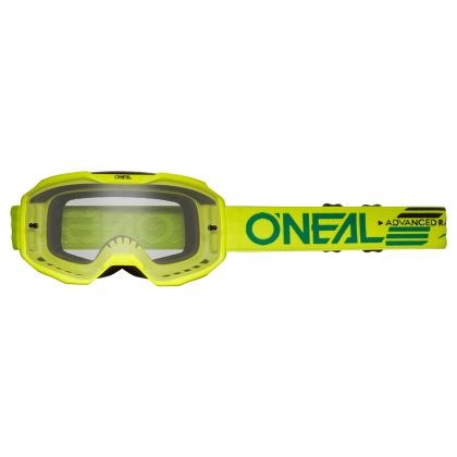 Γυαλιά μοτοκρός O'NEAL B-10 SOLID NEON YELLOW - CLEAR V.24