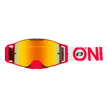 Motocross goggles O`NEAL B-30 BOLD BLACK/RED - RADIUM