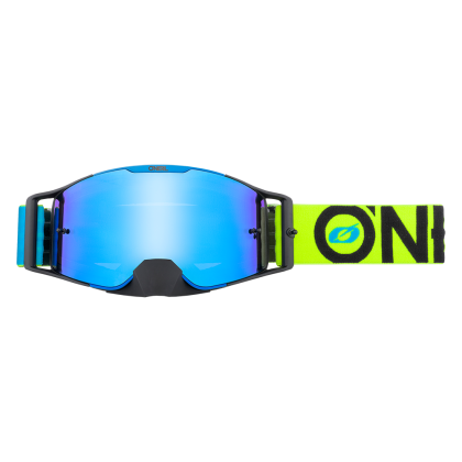 Motocross Goggles O`NEAL B-30 BOLD BLUE/NEON YELLOW - RADIUM BLUE