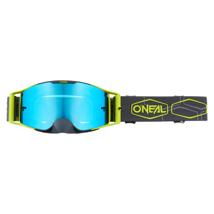 Мотокрос очила O`NEAL B-30 HEXX V.22 GRAY/NEON YELLOW - RADIUM BLUE