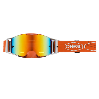 Motocross goggles O`NEAL B-30 HEXX V.22 ORANGE/WHITE - RADIUM RED