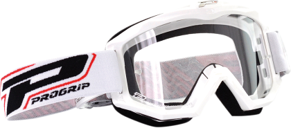 Motocross Goggles PROGRIP 3201 ATZAKI WHITE