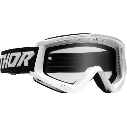 Motocross goggles THOR COMBAT RACER WHITE/BLACK