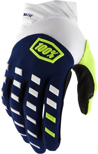 Motocross Gloves 100% AIRMATIC 22 NAVY/WHITE