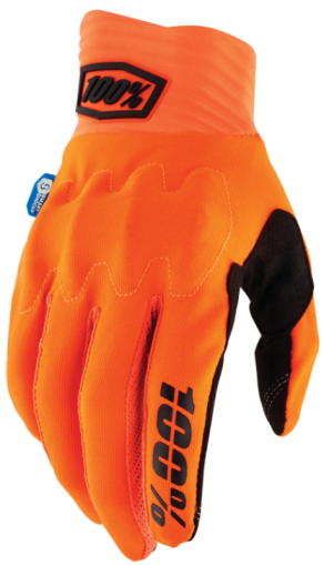 Motocross gloves 100% COGNITO SMART SHOCK FLUO ORANGE