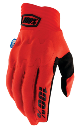 Motocross gloves 100% COGNITO SMART SHOCK RED