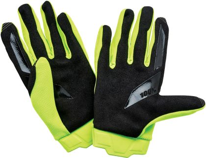 Motocross Gloves 100% RIDECAMP FLUO YELLOW