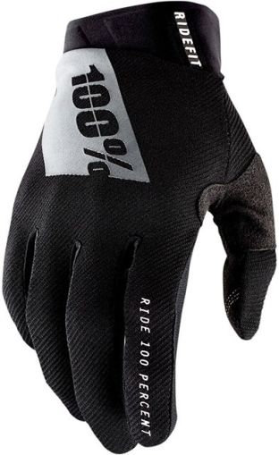 Motocross gloves 100% RIDEFIT-BLACK/WHITE