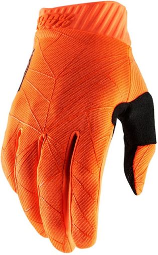 Mănuși Motocross 100% RIDEFIT-FLOU ORANGE/NEGRU