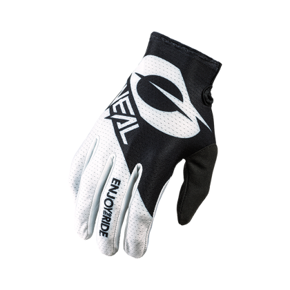 Motocross gloves O'NEAL MATRIX STACKED BLACK/WHITE 2021