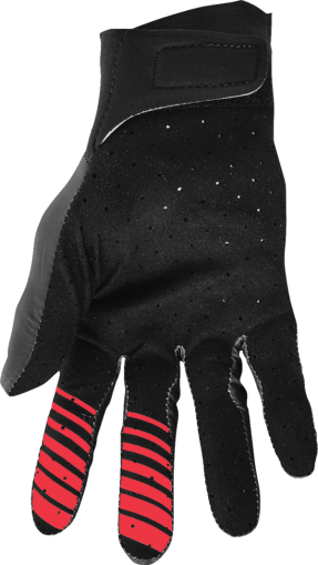 Motocross gloves THOR AGILE ANALOG BLACK/RED/WHITE