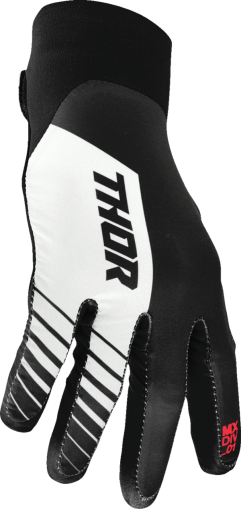 Motocross gloves THOR AGILE ANALOG BLACK/RED/WHITE