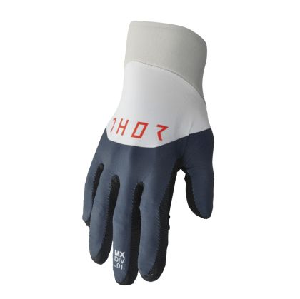 Motocross gloves THOR AGILE RIVAL MIDNIGHT/GRAY