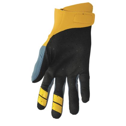 Motocross gloves THOR AGILE RIVAL TEAL/YELLOW