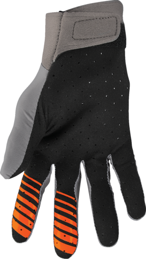 Motocross gloves THOR AGILE SOLID GRAY/ORANGE