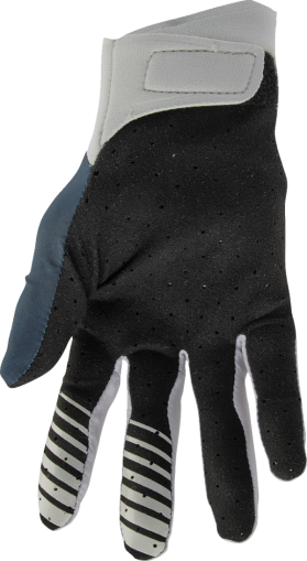 Motocross Gloves THOR AGILE SOLID MIDNIGHT/GRAY