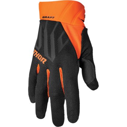 Mănuși de motocross THOR DRAFT BLACK/ORANGE