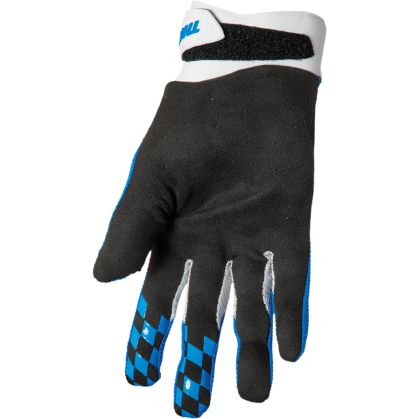 Motocross gloves THOR DRAFT BLUE/WHITE