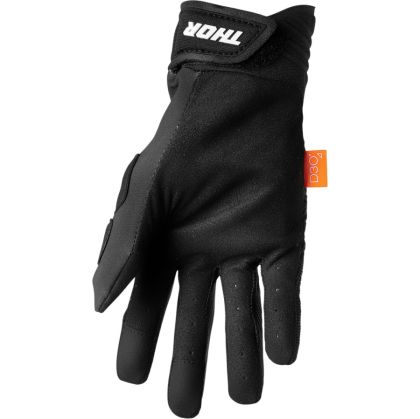 Motocross gloves THOR REBOUND BLACK/WHITE