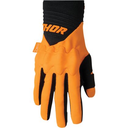 Motocross Gloves THOR REBOUND FLO ORANGE/BLACK