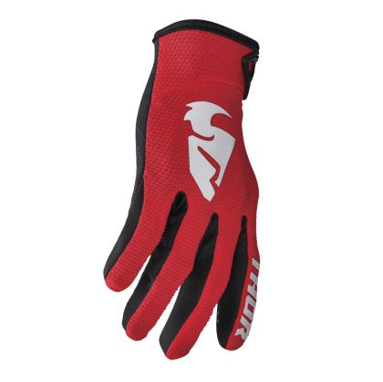 Motocross gloves THOR SECTOR RED/WHITE