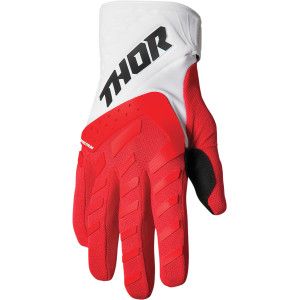 Motocross gloves THOR SPECTRUM RED/WHITE