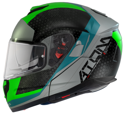 Отваряема каска MT ATOM SV ADVENTURE A6 GLOSS FLUO GREEN