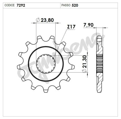 Front sprocket (pinion) TROFEO 367292Z14