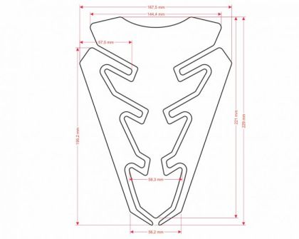 Протектор за резервоар ONEDESIGN CGEXBKP/PR3481