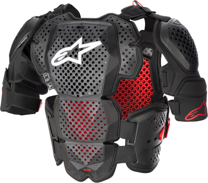 Προστατευτικός προφυλακτήρας ALPINESTARS A-10 V2 ΜΑΥΡΟ/ΚΟΚΚΙΝΟ