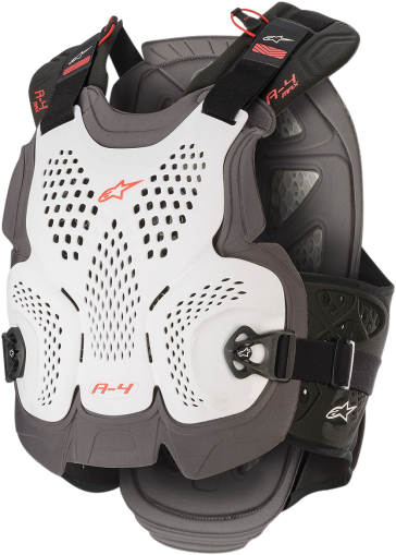 Προστατευτικός προφυλακτήρας ALPINESTARS A-4 Max ΛΕΥΚΟ/ΚΟΚΚΙΝΟ