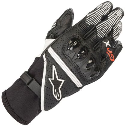 Γάντια ALPINESTARS GPX V2 ΜΑΥΡΟ/ΛΕΥΚΟ/ΦΩΤΕΡΟ ΚΟΚΚΙΝΟ