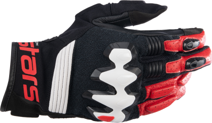 Gloves ALPINESTARS HALO BLK/WT/RD