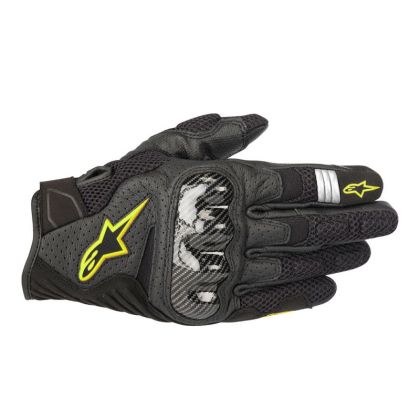 Γάντια ALPINESTARS SMX-1 AIR V2 ΜΑΥΡΟ/ΚΙΤΡΙΝΟ