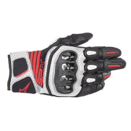 Mănuși ALPINESTARS SP-X AIR CARBON V2 NEGRU/ALB/ROȘU FLUO