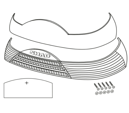 Светлоотразителен рефлектор за куфар SHAD SH46