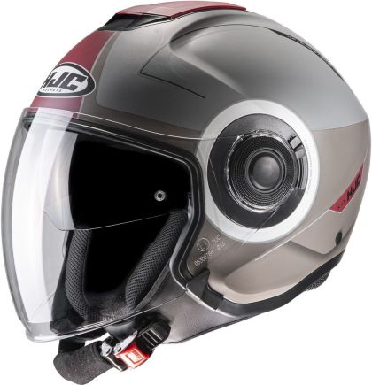 Скутер каска HJC i40 PANADI GRAY/RED