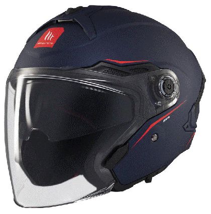 Scooter helmet MT COSMO SV SOLID A7 MATT BLUE