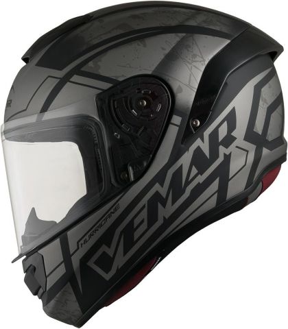 Sports helmet VEMAR HURRICANE CLAW MATT DARK SILVER