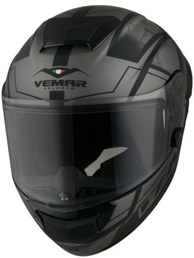 Sports helmet VEMAR HURRICANE CLAW MATT DARK SILVER