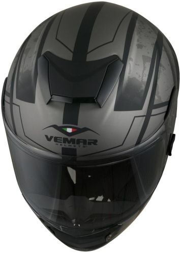 Sports helmet VEMAR HURRICANE CLAW MATT DARK SILVER