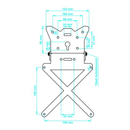 Стойка за номер – X-plate  90144