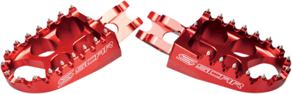 SCAR Evolution Racing racing pegs for HONDA/KAWASAKI RED