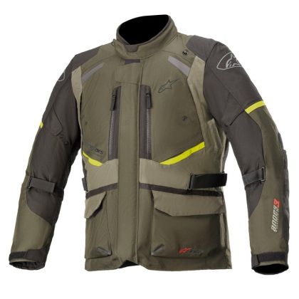 Textile motorcycle jacket ALPINESTARS ANDES V3 Forest/Military Green