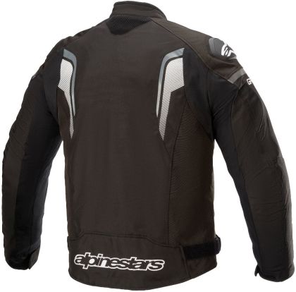 Geacă textilă pentru motociclete ALPINESTARS T-GP PLUS R V3 NEGRU/ALB/GRI ÎNCHIS