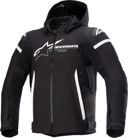 Textile motorcycle jacket ALPINESTARS Zaca Waterproof BLACK/WHITE